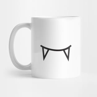Fang Monster Mouth Vampire Teeth Halloween – Black Mug